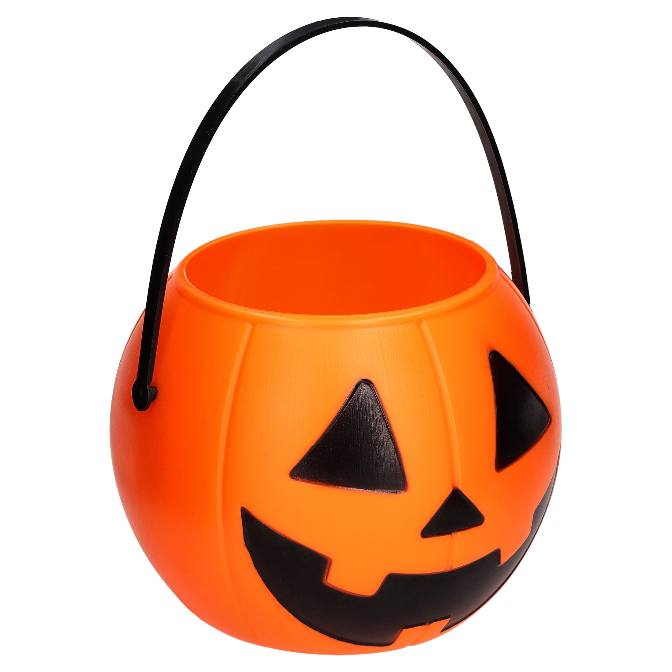 Mini Jack-o'-Lantern Trick-or-Treat Pail, Orange, 3.6", Halloween by Way To Celebrate
