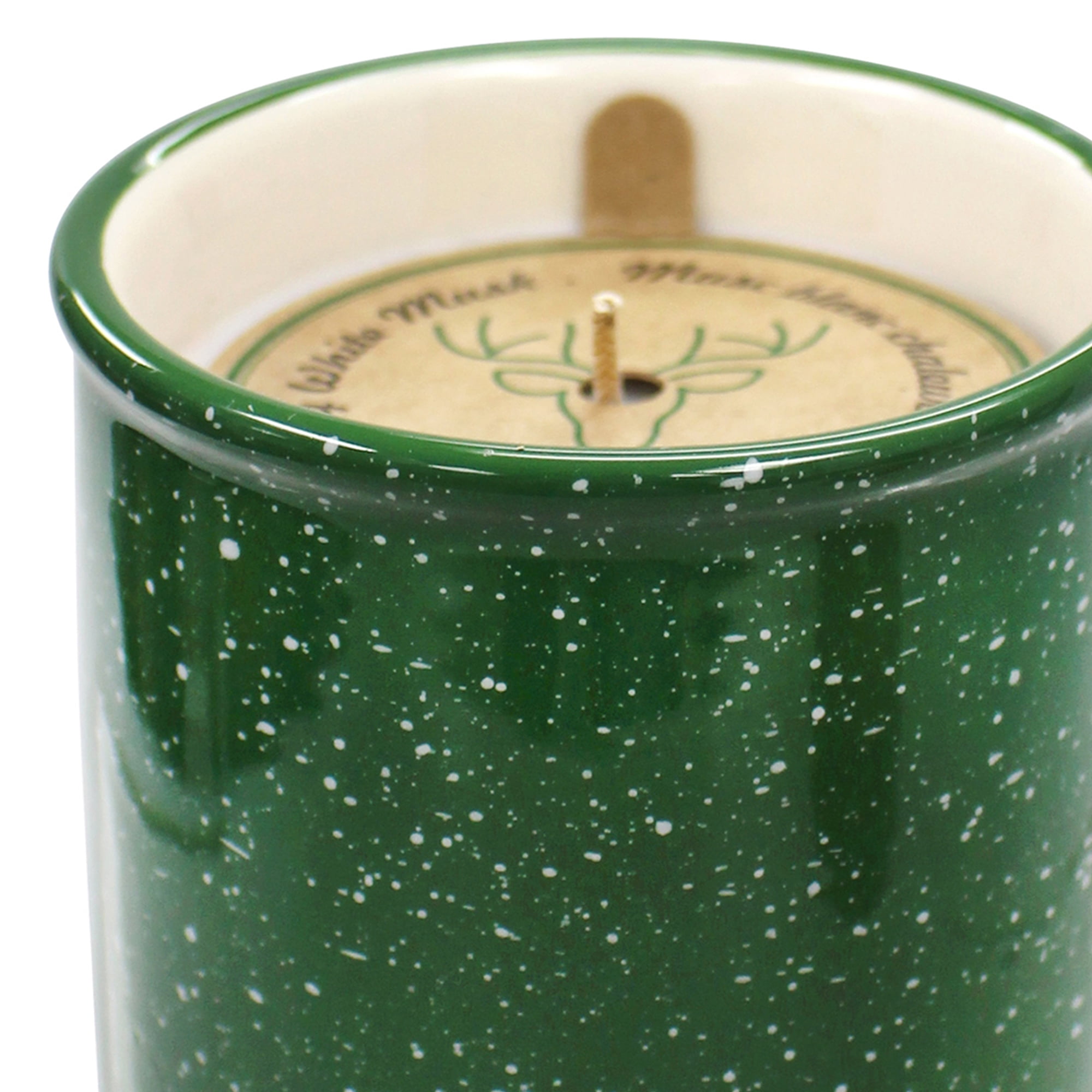 Canadiana 8.5oz Cozy White Musk Scented Ceramic Candle