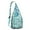 Greenish-blue-7, variant on Boho Tropical Floral Sling Backpack – Hawaiian Print Hiking Daypack with Jungle Leaves, Hibiscus & Palm Leaf Design, Lightweight & Waterproof for Summer Beach & Resort Travel