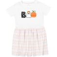 thumbnail image 3 of Inktastic Halloween Boo Cute Ghost and Pumpkin Girls Toddler Dress, 3 of 5