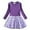 a-Dark Purple286130, variant on VNKIDY Girls Dress Kids Festive Puff Long-Sleeve Crewneck Dresses Star Print Skirt For Holiday Celebrations Playful Festive Occasions Holiday Dress