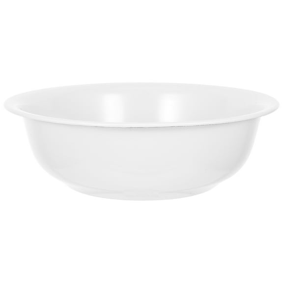 FRCOLOR Enamel Basin Enameled Vintage Hand Washing White