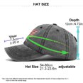 thumbnail image 3 of Kagetolytai Hats for Men Baseball Hats for Men American Flag Patch Breathable Mesh Classic Baseball Caps Adjust Cotton Running Ball Hats Hats for Women Khaki, 3 of 4