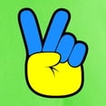 thumbnail image 3 of CafePress - Ukrainian Flag Peace Sign Ukraine Native H T Shirt - Light T-Shirt - CP, 3 of 4