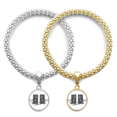 thumbnail image 1 of Song Music Loudspeaker Box Pattern Lover Bracelet Bangle Pendant Jewelry Couple Chain, 1 of 3