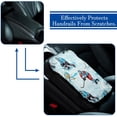 thumbnail image 5 of Ice Hockey Soft Comfortable Furry Printed Car Armrest Cover Pad 12.5x8.2 Inch, 5 of 6