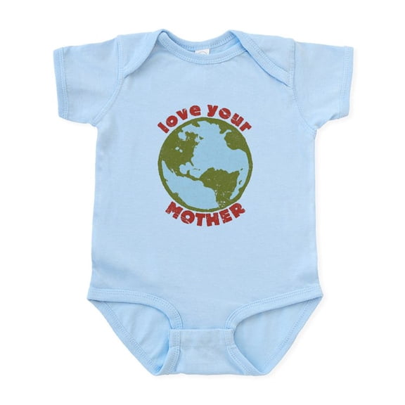 CafePress - Love Your Mother Infant Bodysuit - Baby Light Bodysuit, Size Newborn - 24 Months