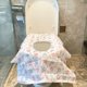 thumbnail image 1 of 20 fundas de papel para asiento de inodoro, protectores desechables para inodoro/tazón, fundas antibacterianas para asiento de inodoro para niños o baños públicos, impermeables, 1 of 5