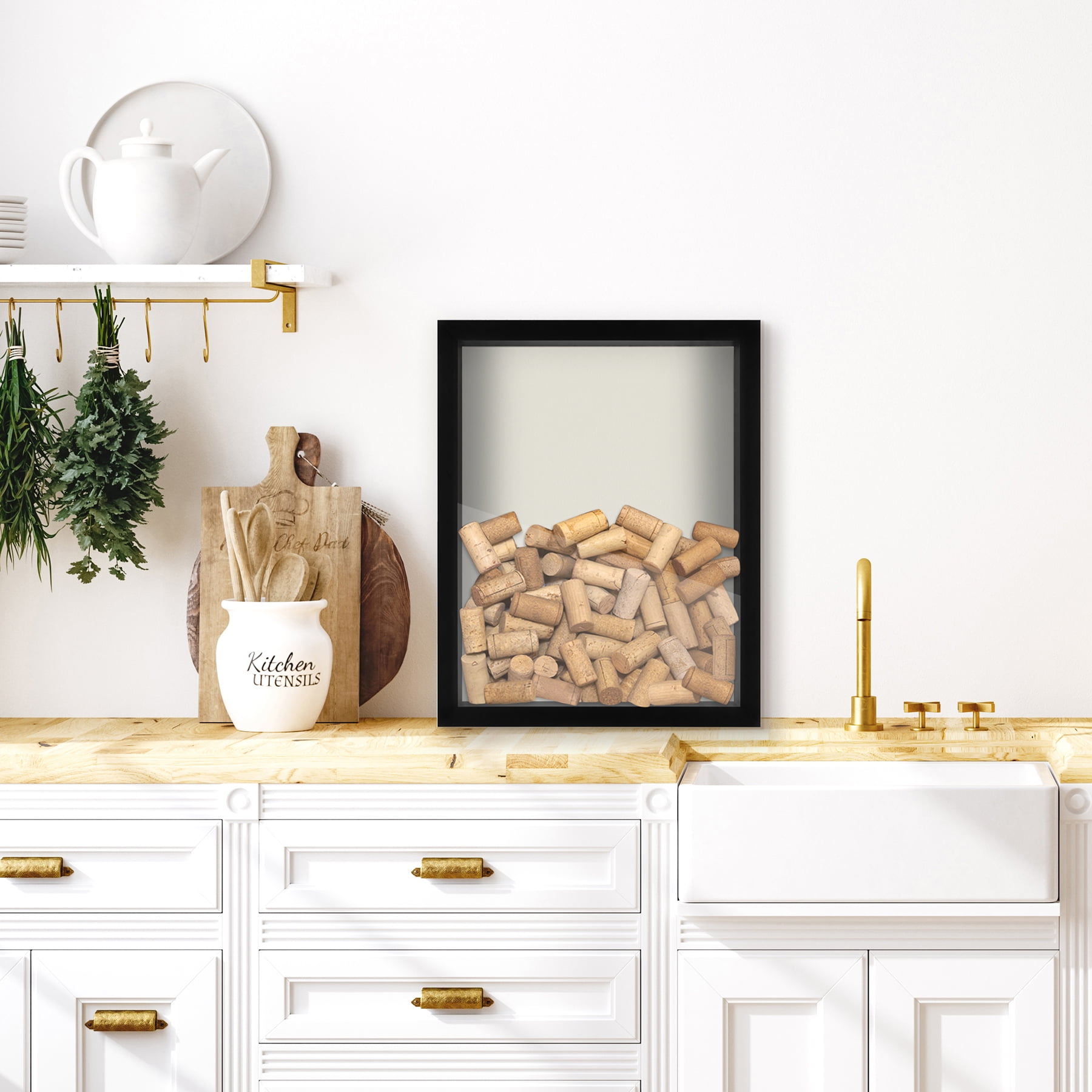 Americanflat 11x14 Shadow Box Frame in Black with Soft Linen Back - Engineered Wood with Shatter-Resistant Glass, and Hanging Hardware for Wall and Tabletop Display