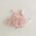 thumbnail image 1 of Body de verano para niñas de 0 a 2 años, vestido con tirantes de encaje bordado Floral, camisola bonita para niños pequeños de una pieza, 1 of 6