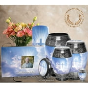Heavenly Cross Urns for Cremation Ashes Large Urn XL or Small Keepsake Urns for Adult Cremation Ashes & Urns for Human Ashes for Home or Burial Cremation Urns