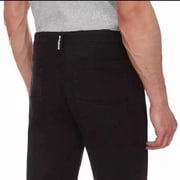 CAT Caterpillar Men's Fleece Lined Canvas Work Pants Straight Leg in Black, Size 32x30