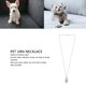 thumbnail image 3 of Collar de urna para mascotas, collar de recuerdo de perro y gato, Recuerdo de acero inoxidable, Joyería Conmemorativa para Cenizas de Mascotas, Cenizas de, 3 of 7