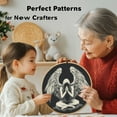 thumbnail image 5 of DIY Stamped Cross Stitch Kits Praying Angel with Wing Easy for Beginners with Hoop 11CT Counted Embroidery Needlepoint Crafts Arts for Handmade Enthusiasts and Home Decor 30x30cm(1), 5 of 8