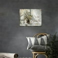 thumbnail image 2 of Farmhouse Floral Bathroom Wall Art White Flowers Butterfly Pictures Country Floral Canvas Painting Rustic Bathroom Decor Framed Artwork for Bathroom Bedroom Living Room Kitchen 16"x12", 2 of 6