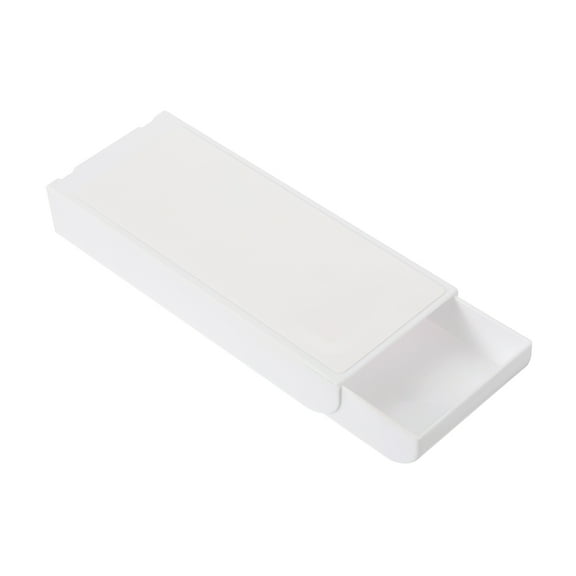 REGALWOVEN Under Table Drawer, Slide Out Hidden Self-Adhesive Pencil Tray White 8.7 x 3.5"