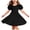 ZA-Black-MKOSPLRT easter day outfits, variant on MKOSPLRT Girls Puff Short Sleeve Summer Dress Kids Casual Crew Neck Cross Back A-Line Dresses Solid Knee Length Dress Red 14-15 Years