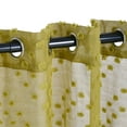 thumbnail image 3 of Superior Floral Sheer Curtain Panel 2 Piece Set, 52" x 96", Leaf Green, 3 of 4