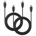 thumbnail image 1 of 2-Pack 5-Pin DIN MIDI Cable, 3-Feet Male to Male 5-Pin MIDI Cable for MIDI Keyboard,Keyboard Synth,Rack Synth,Rack Synth, 1 of 7