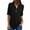 Z1-Black, variant on Patlollav Womens Ladies Zipper Button Long Sleeves Loose Chiffon Shirt Clothing
