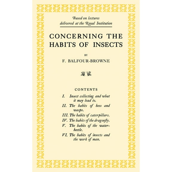 Concerning the Habits of Insects, (Paperback)