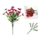 thumbnail image 1 of Flores artificiales de seda violeta - Arreglo floral de plástico de césped primaveral para decoración de bodas en despacho, 1 of 6