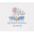 thumbnail image 3 of Inktastic My Great Grandpa Loves Me Cute Elephants Clouds Moon Stars Baby Bandana Bib, 3 of 4