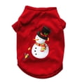 thumbnail image 1 of Methold Mascota Perro Navidad Sudadera Cachorro Invierno Cálido Camiseta Abrigo Traje Ropa Muñeco De Nieve Impresión - XS Ropa para mascotas Rojo XS, 1 of 6