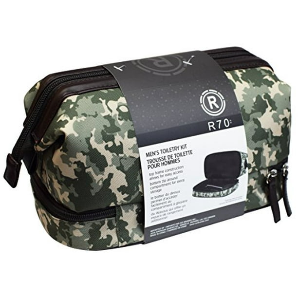 menswallet Men's Waterproof Camo Toiletry Bag Grooming & Shaving