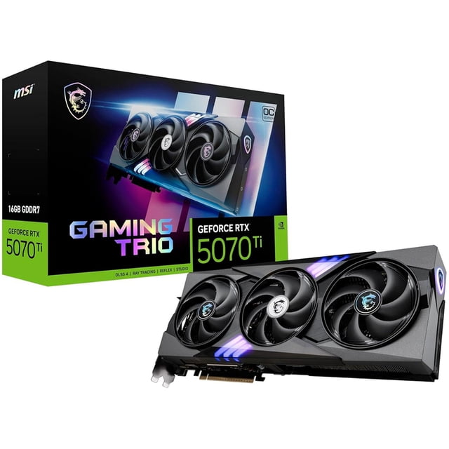 Tarjeta de Video MSI GeForce RTX 5070 Ti 16G GAMING TRIO OC PLUS 16GB GDDR7