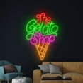 thumbnail image 3 of Handmadetneonsign The Gelato Shop Wall Art, Ice Cream Cone Wall Decor, Ice Cream Shop Wall Decor, 3 of 5
