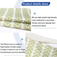 thumbnail image 5 of Decorative Throw Pillow Covers Set of 2 Grass Green Pillow Covers 16x16 Inch Throw Pillow Cover Linen Pillowcase Modern Boho Farmhouse Outdoor Pillow Covers for Couch Sofa Bed Living Room, 5 of 6