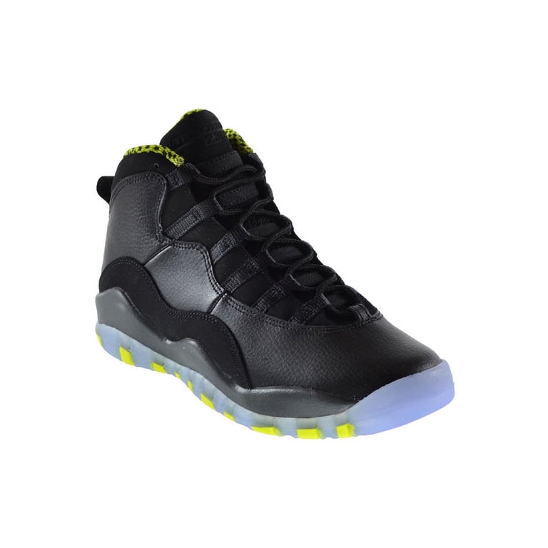 Air Jordan Retro 10 (GS) Big Kids Shoes Black/Venom Green  display picture 3