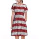 thumbnail image 1 of Balery America Flag Glitter Vestidos sueltos de manga corta para mujer, vestidos de verano 2025, vestidos casuales de corte A con vuelo., 1 of 6