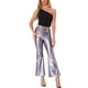 thumbnail image 2 of INSPIRAR CHIC Blusas sin mangas para mujer, sexy, de un solo hombro, top ajustado, color negro, 2 of 5