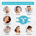 thumbnail image 5 of Ice Face Mask Ice Eye Mask, Gel Face Mask Hot Cold Compress Therapy Reusable,Cooling Face Eye Mask for Pain Relief,Migraines,Headaches,Puffiness (Blue), 5 of 6
