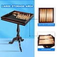 thumbnail image 3 of GSE Games & Sports Expert 3-in-1 Wooden Chess Checkers Backgammon Table, Tabletop Combo Board Game Set for Home Decoration and Family Board Game, 3 of 8