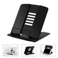 thumbnail image 2 of TFixolPortable Metal Book Stand Book Holder Adjustable 5 Angles Bookstand Document Holder Bookshelf Reading Accessories Tool for Music Book Document Textbook Kitchen Cookbook Recipe Tablet, 2 of 7