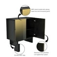 thumbnail image 5 of Clihome 2-Door Accent Cabinet, Buffet Storage Sideboard, Gold, 5 of 6