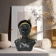 thumbnail image 1 of Estatua de mujer africana, obra de arte, figura de busto de señora, adorno estético exquisito Cabello corto Macarena Escultura de resina, 1 of 8