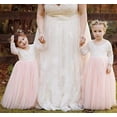 thumbnail image 3 of Topmaker Girl Toddler Full-Length Straight Tulle Tutu Lace Back Party Flower Girl Dress, 2-3T, 3 of 5