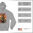 thumbnail image 6 of Apocalypse Reaper Sweatshirt Fantasy Skeleton Knight with a Sword Medieval Legendary Creature Dragon Wizard Hoodie, 6 of 7