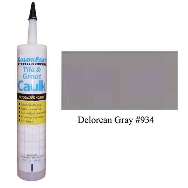 ColorFast Latex Colored Caulk TEC Color Line Delorean Gray Sanded