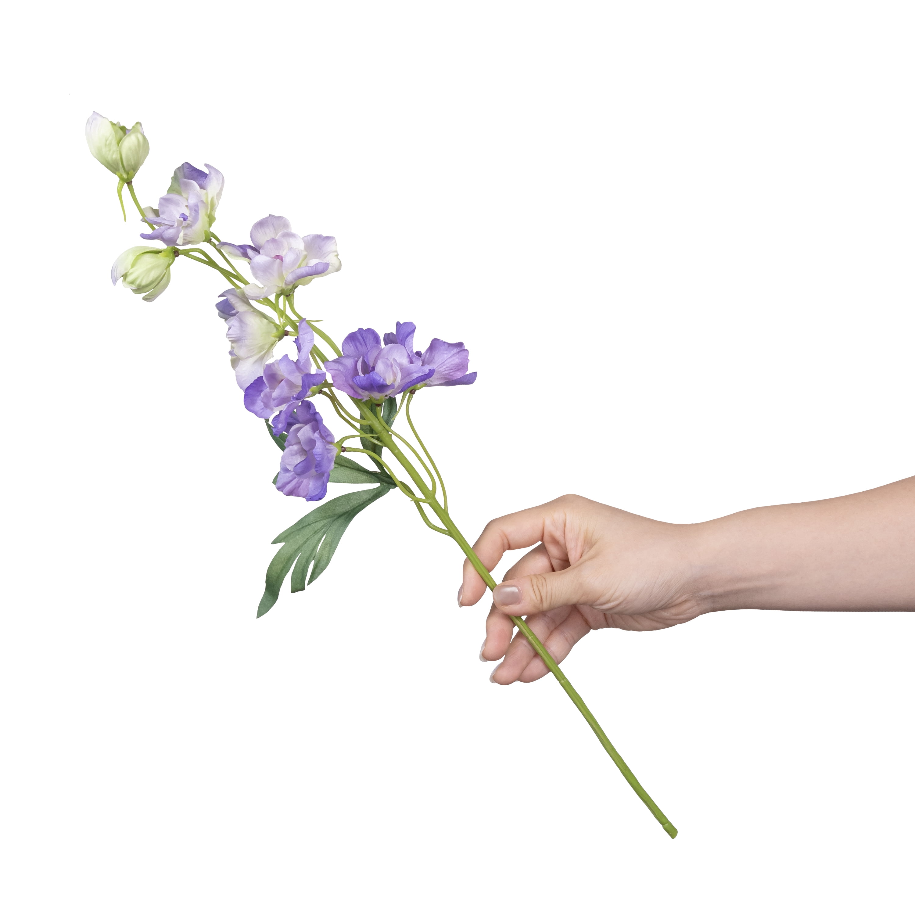 Mainstays 19" Artificial Silk Purple Delphinium Short Stem