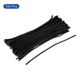 thumbnail image 3 of Uxcell Limpiapipas de 30cm/12 pulgadas, tallos de chenille para manualidades de arte DIY, paquete de 100 en negro, 3 of 6