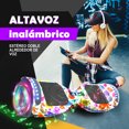 thumbnail image 5 of HOVERSTAR Bluetooth Hoverboard, LBW12A Color cromado o monopatín eléctrico de piel impresa con ruedas intermitentes LED, 5 of 5