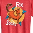thumbnail image 3 of Dr. Seuss - Fox In Socks Jumping - Women's Raglan Graphic T-Shirt, 3 of 6