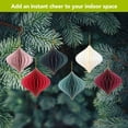 thumbnail image 4 of Briarwood Lane Christmas Honeycomb Paper Decor- Set of 6 3.18x3.18 Finial Honeycomb Ornaments Magnetic For Christmas Honeycomb Paper Decor Party Centerpiece Decoration, 4 of 6