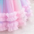 thumbnail image 7 of WOYY Big Girls Rainbow Tutu Dress Bow Birthday Princess Pageant Gown, Sizes 9-10, 7 of 7