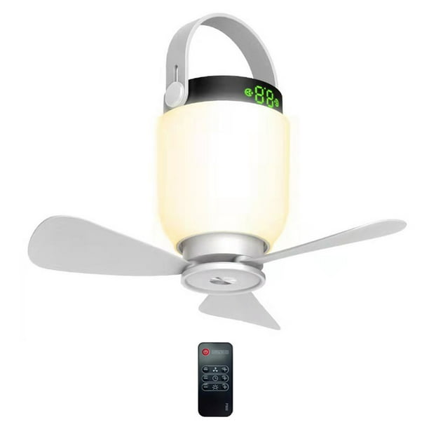 8000mAh USB Rechargeable Remote Control Timing Camping Fan 4 Gears Tent